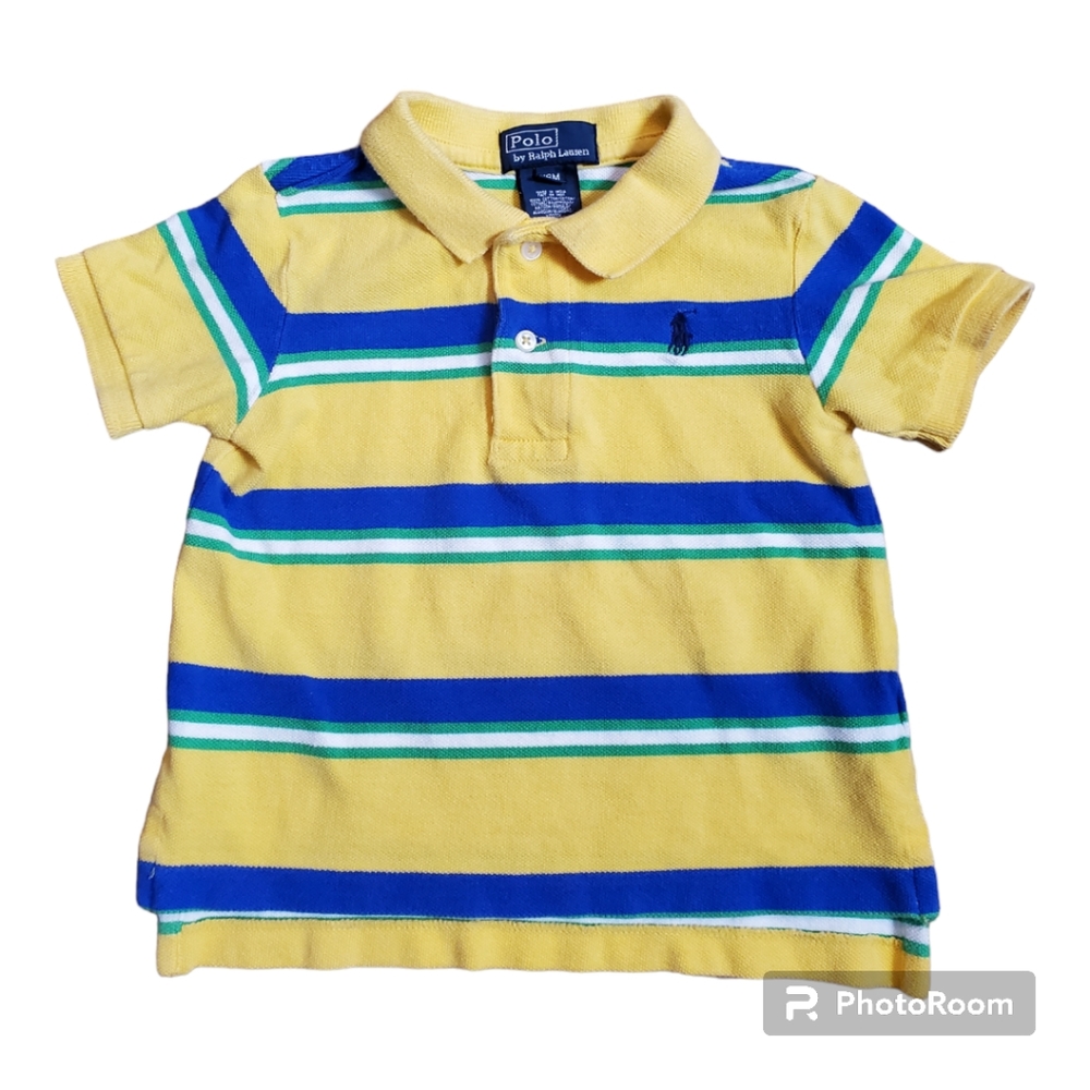 Polo by Ralph Lauren Striped Polo Shirt 100% Cotton 18 Months